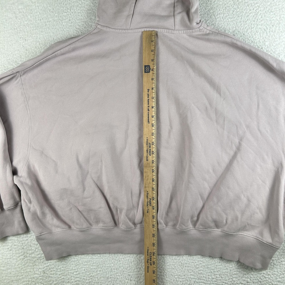 Nike Hoodie Womens XL Purple‎ Phoenix Fleece Cropped Boxy Pullover Sweatshirt - Picture 10 of 14